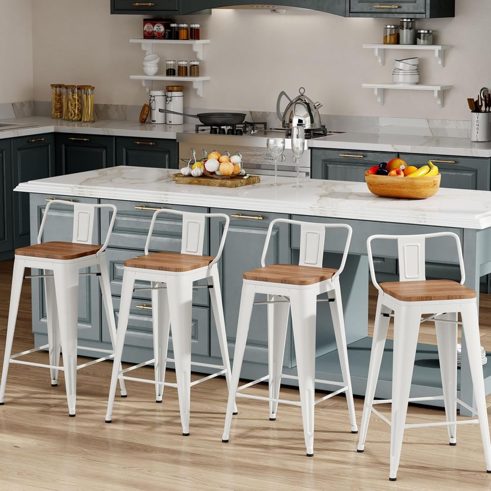 Home Bar Stools - 26 İnç Bar Taburesi Seti, 4