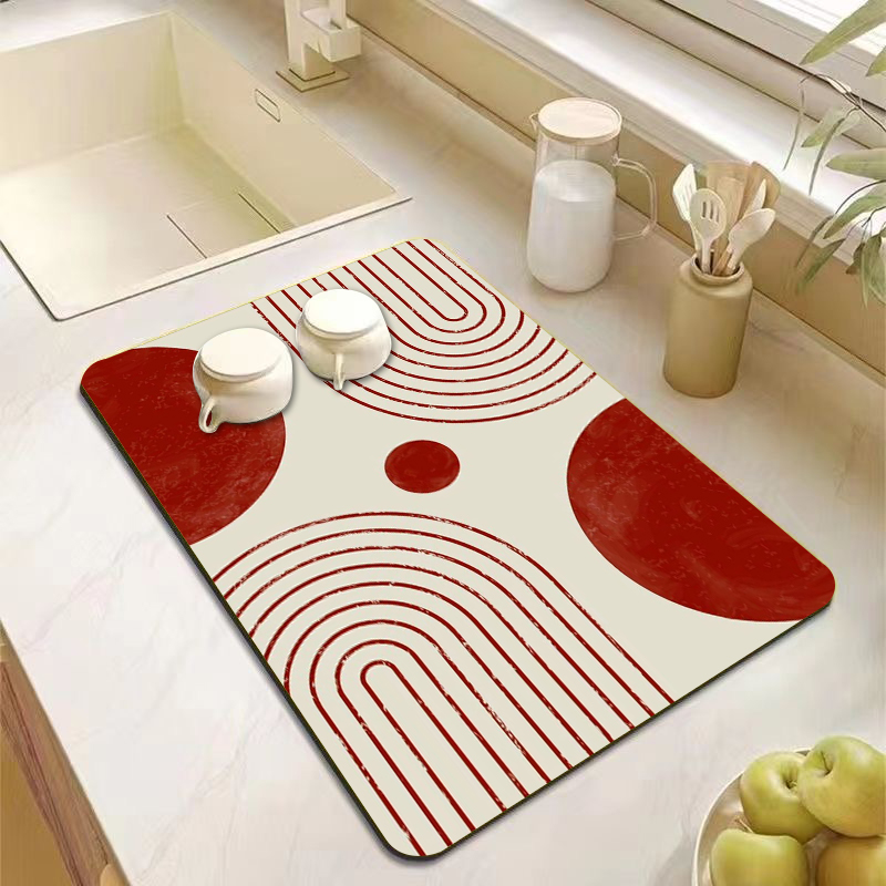 Bar Mat Rubber - Minimalist Gitar Mutfak Tezgahı Mat Gri