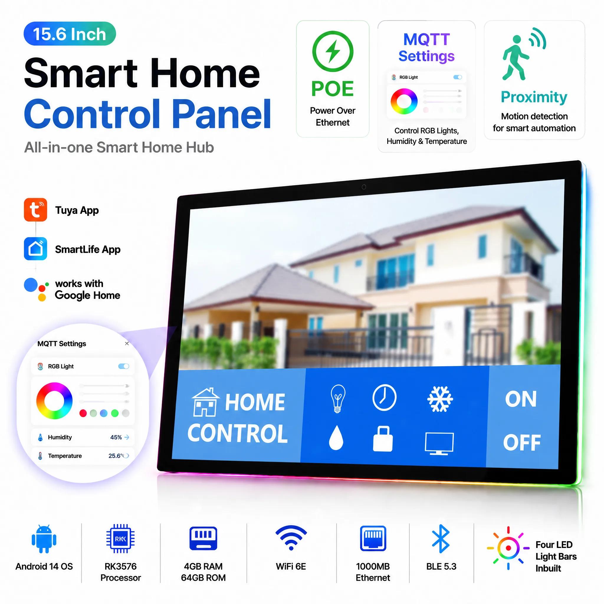 Home Bar Android - 15.6 İnç Duvara Monte Akıllı Ev