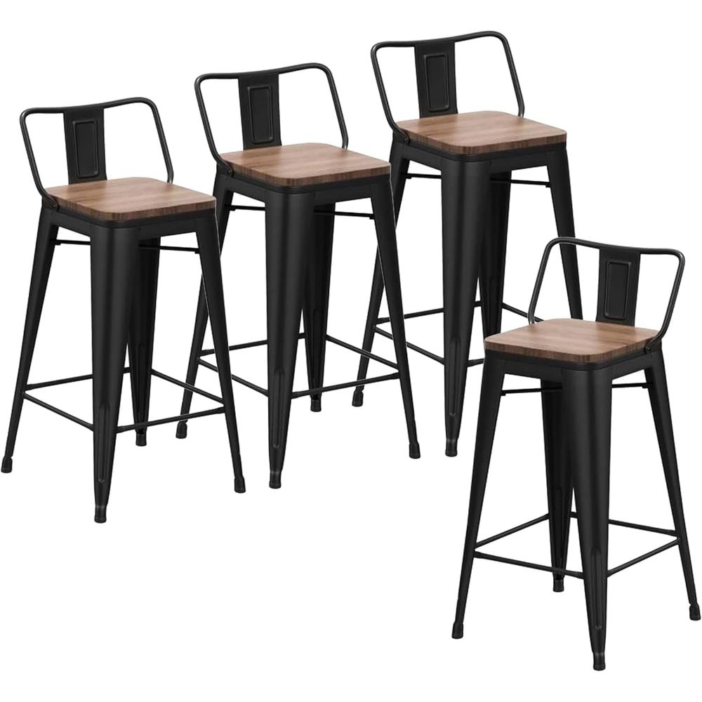 Home Bar Stools - 24 İnç Bar Taburesi Seti, 4