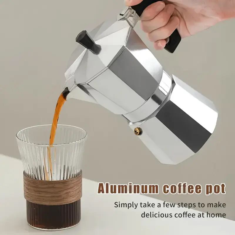 Home Barista - Klasik Alüminyum Moka Pot 50-300ML Ev