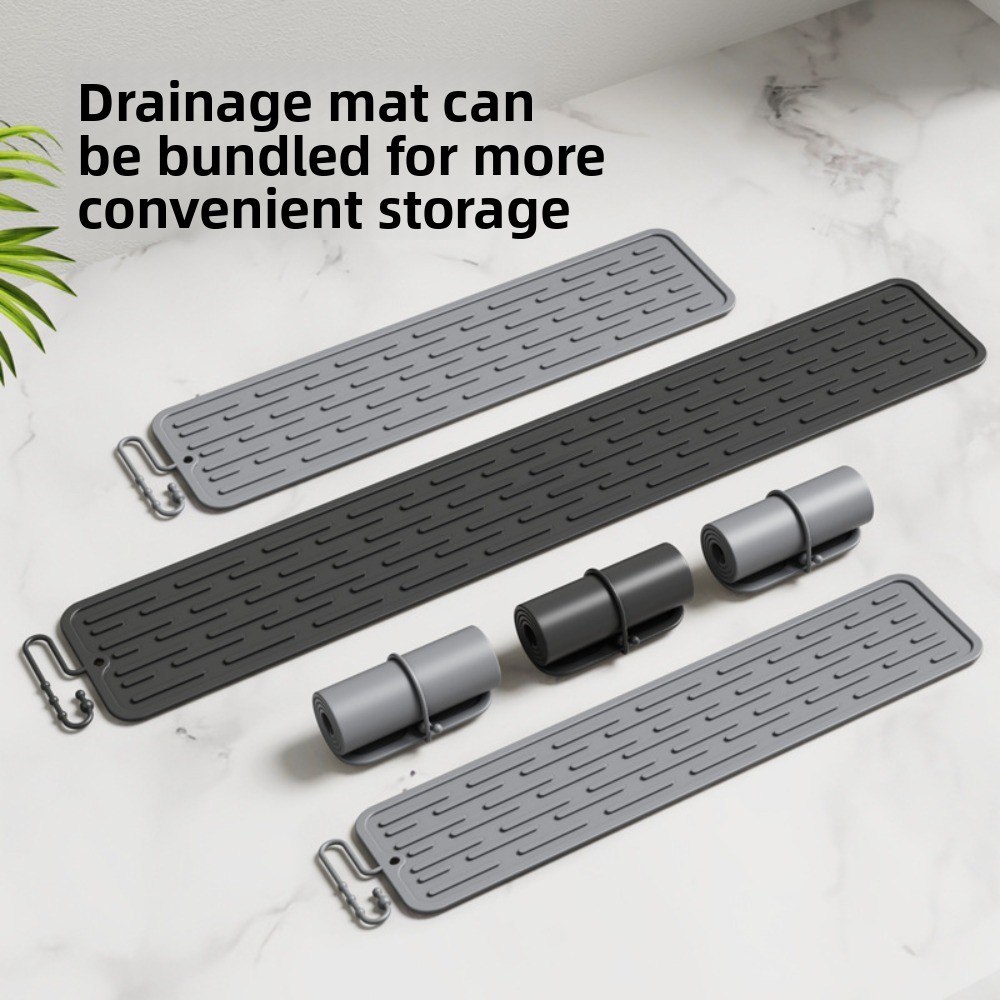 Bar Mat Rubber - Kaymaz Silikon Kurutma Matı Uzun Şerit