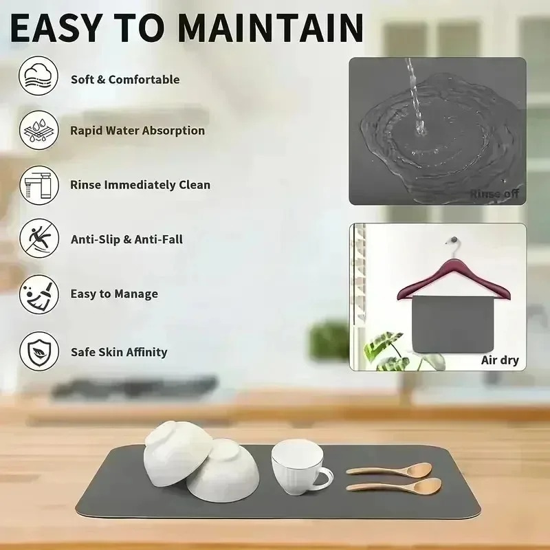 Yaratıcı Kahve Baskılı Mutfak  - Bar Mat Rubber incelemesi ve fiyatı