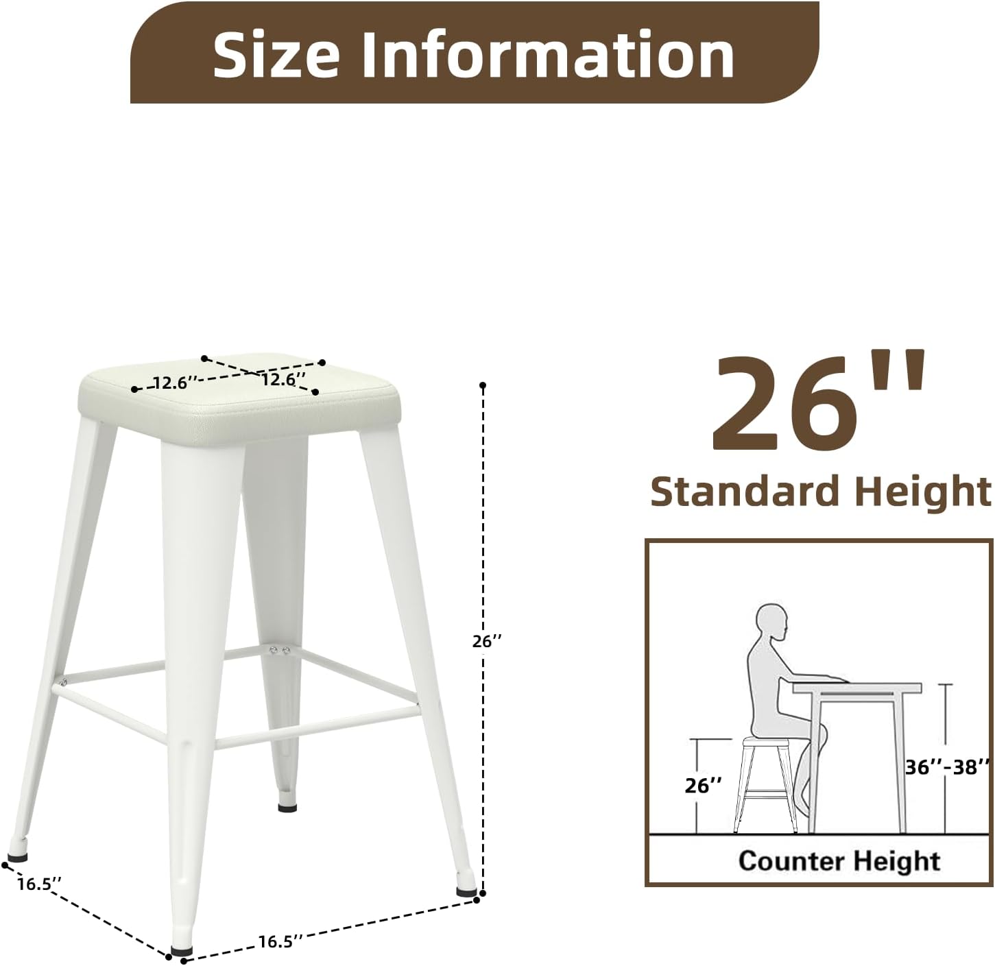 4'lü Bar Taburesi Seti, 26 inç - Home Bar Stools incelemesi ve fiyatı