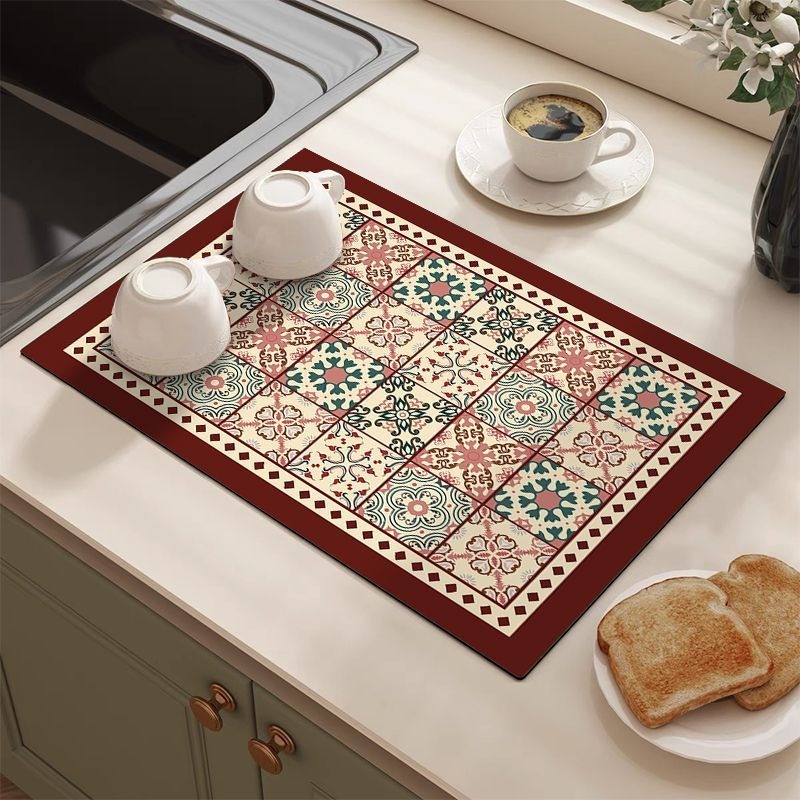 Retro Kiremit Desenli Emici Dr - Bar Mat Rubber incelemesi ve fiyatı