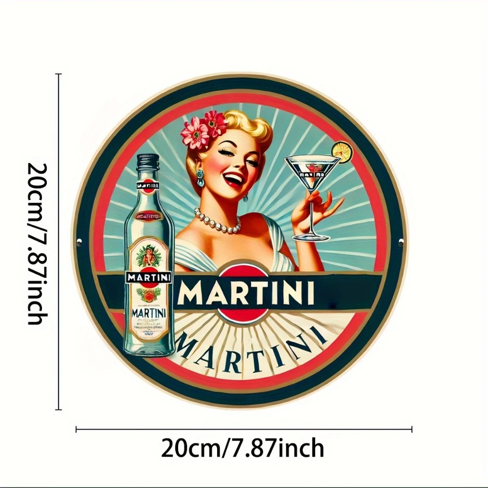 Vintage Martini Kokteyl Pin-Up - Home Bar And Restaurant incelemesi ve fiyatı