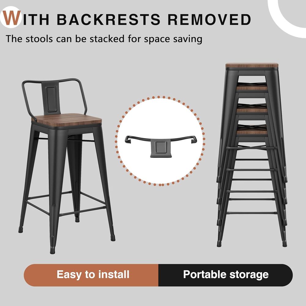 24 İnç Bar Taburesi Seti, 4 Ad - Home Bar Stools incelemesi ve fiyatı
