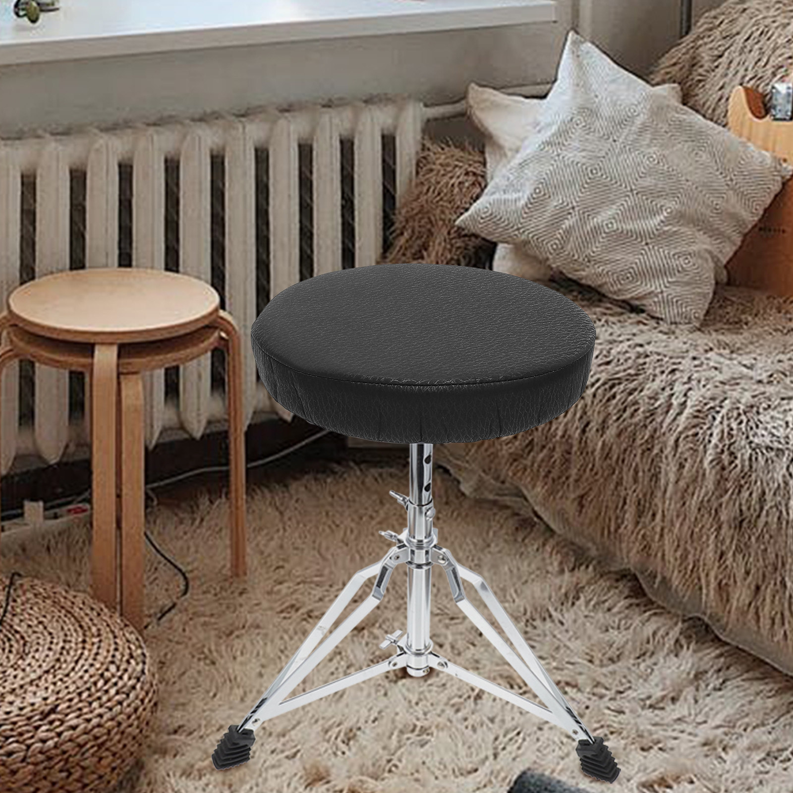 Yuvarlak Tabure Kılıfı Siyah E - Home Bar Stools incelemesi ve fiyatı